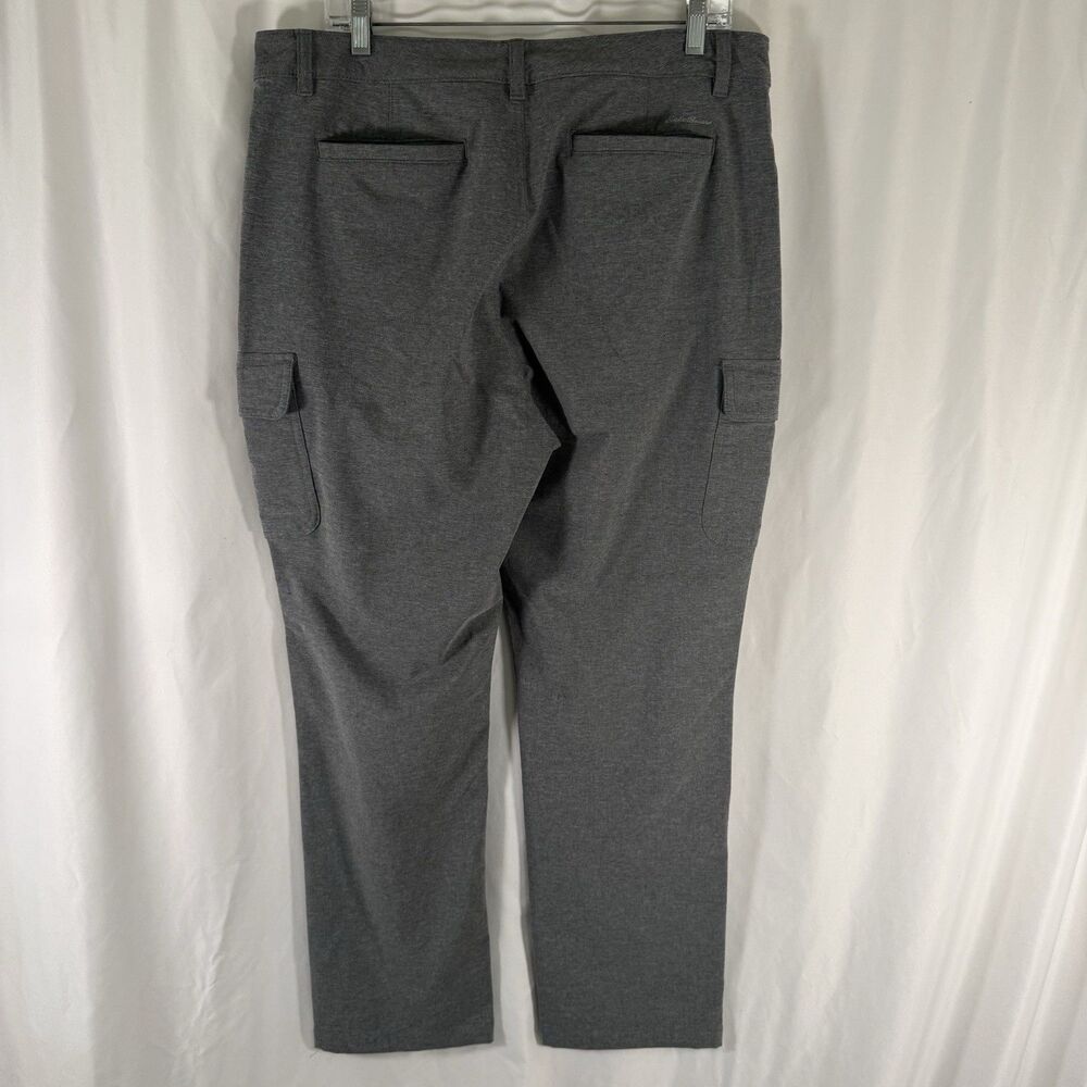 Eddie Bauer First Ascent Cargo Pants Womens 14 Grey Button Zip Hiking 30" Inseam - Picture 9 of 10